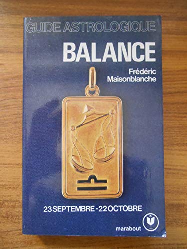 Stock image for Guide astrologique balance for sale by Better World Books