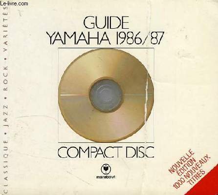 9782501008327: GUIDE YAMAHA 1986/87, COMPACT DISC