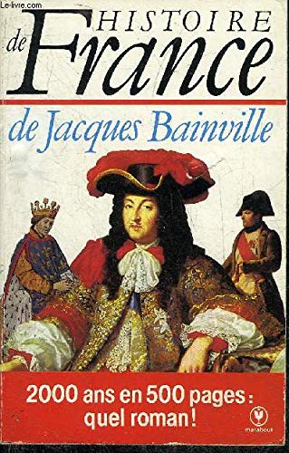 Beispielbild fr Histoire de France by Jacques Bainville zum Verkauf von ThriftBooks-Atlanta