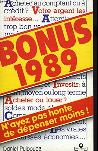 Beispielbild fr Bonus 1989 (Marabout Service) zum Verkauf von Ammareal