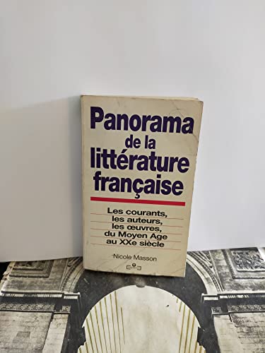 Stock image for Panorama de la litt rature française for sale by ThriftBooks-Atlanta