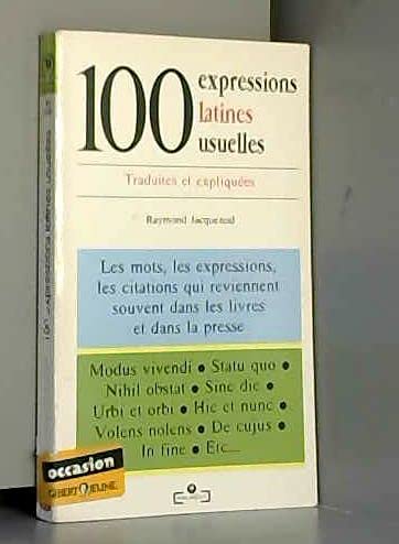 Stock image for 100 expressions latines usuelles for sale by medimops