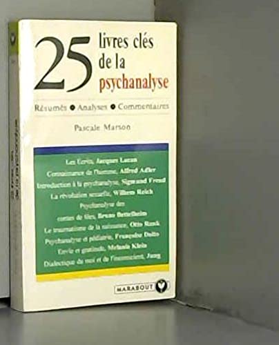 Imagen de archivo de 25 LIVRES CLES DE LA PSYCHANALYSE a la venta por LeLivreVert