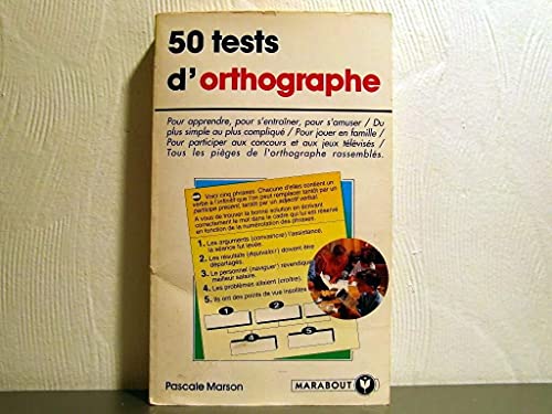 Beispielbild fr 50 Tests D'orthographe zum Verkauf von RECYCLIVRE