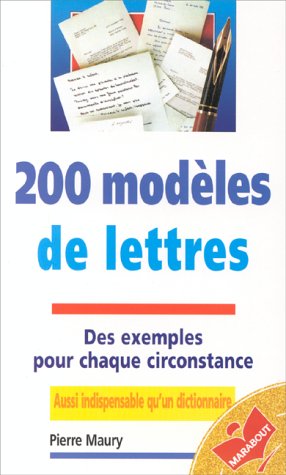 Stock image for 200 Modeles De Lettres (Ma1286) for sale by AwesomeBooks