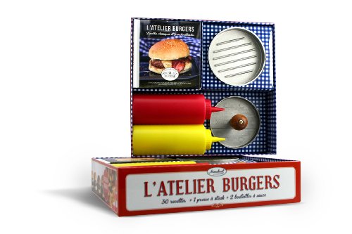 9782501081245: L'atelier burgers, recettes classiques et franchouillardes: Coffret livre et accessoires