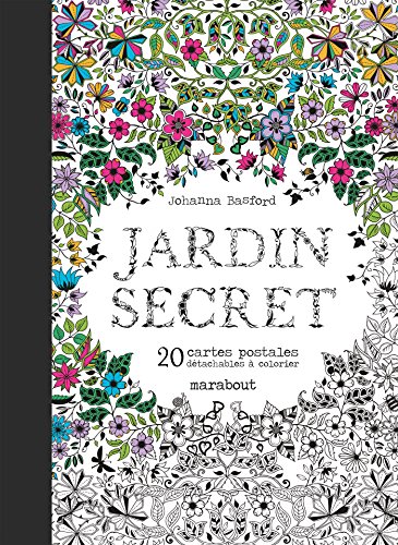 9782501099899: Jardin secret: 20 cartes postales dtachables  colorier: 31612