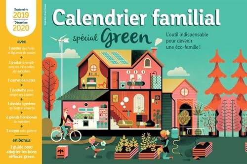 9782501142076: Calendrier familial 2019-2020 special green: 31595