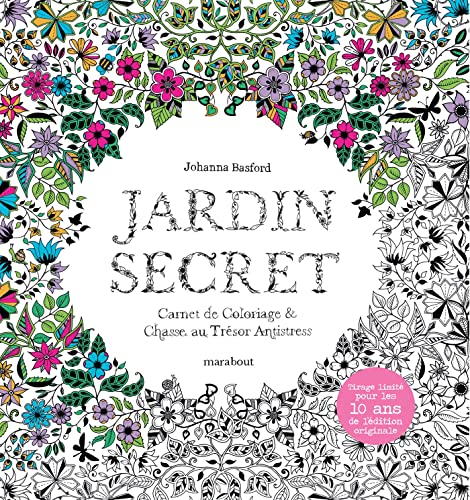 Stock image for Jardin Secret - Edition Collector 10 ans: Carnet de coloriage & chasse au trsor antistress for sale by Buchpark
