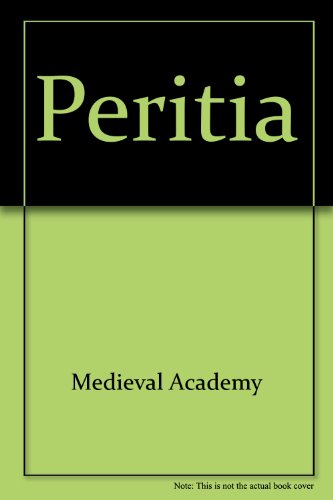 Beispielbild fr Peritia: Journal of the Medieval Academy of Ireland zum Verkauf von Andover Books and Antiquities