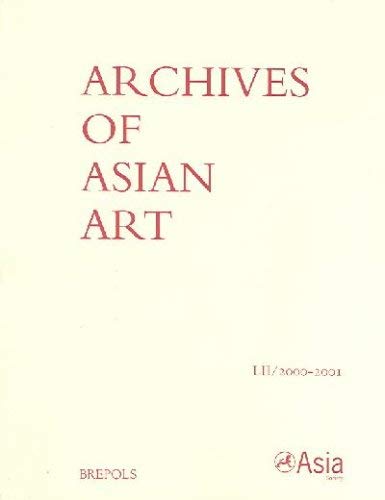 Archives of Asian Art: 2000-2001