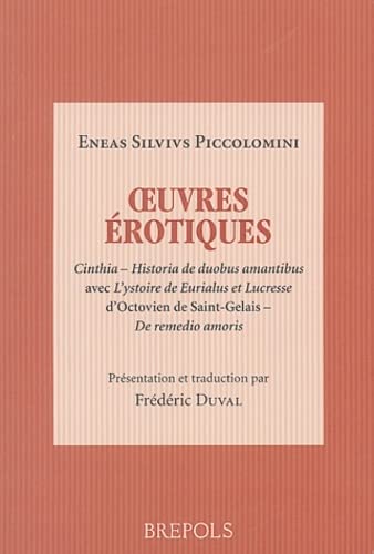 Imagen de archivo de AENEAS SILVIO PICCOLOMINI, OEUVRES EROTIQUES (French Edition) a la venta por Gallix