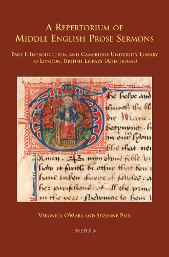 9782503519906: A Repertorium of Middle English Prose Sermons English; Middle English: Part 1: Introduction, and Cambridge University Libraryto London, British ... and Reformation Sermons and Preaching)