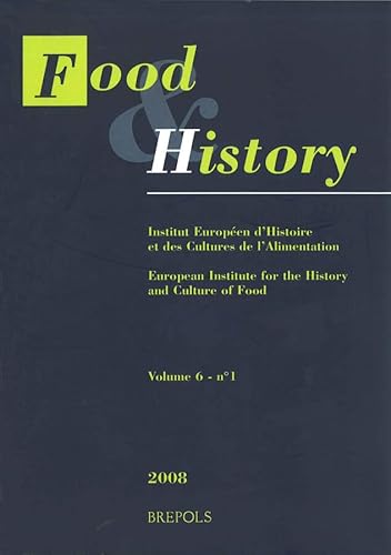 Stock image for Food & History - 6.1 (2008) English; French; German for sale by medimops