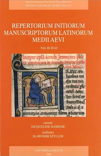 Stock image for Repertorium initiorum manuscriptorum latinorum med