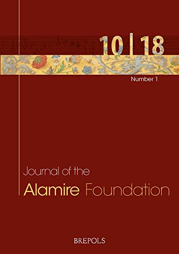 Stock image for Journal of the Alamire Foundation 10/1 - 2018 for sale by ISD LLC