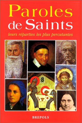 Beispielbild fr Paroles de Saints zum Verkauf von Ammareal