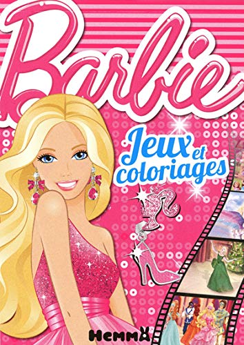 9782508016813: Barbie jeux et coloriages (fond rose) (French Edition)