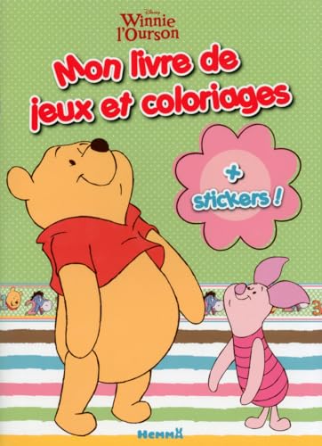 9782508021855: Winnie l'Ourson - Mon livre de jeux et coloriages + stickers