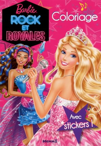 9782508030093: Barbie Rock et Royales Coloriage avec stickers