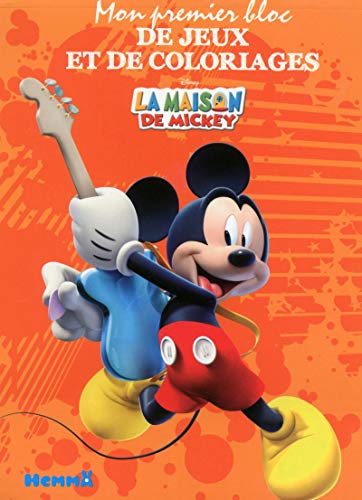 9782508036019: Mon premier bloc de jeux et de coloriages La maison de Mickey