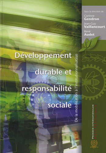 9782553015441: Dveloppement durable et responsabilit sociale: De la mobilisation  l'institutionnalisation