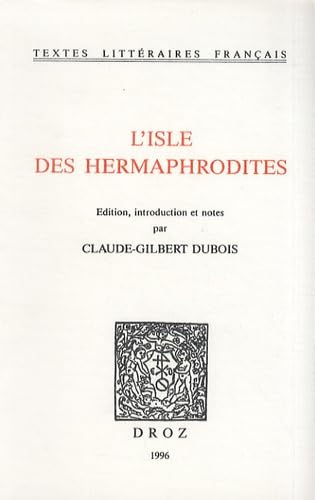 Beispielbild fr L'ISLE DES HERMAPHRODITES zum Verkauf von Gallix