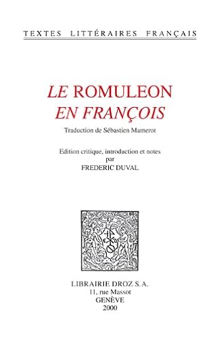 9782600004176: Le Romuleon en Franois