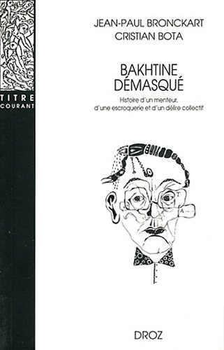 Stock image for BAKHTINE DEMASQUE for sale by Gallix