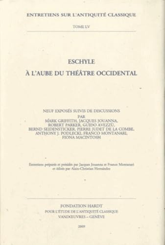 Imagen de archivo de ESCHYLE A L'AUBE DU THEATRE OCCIDENTAL a la venta por Librairie Guillaume Bude-Belles Lettres