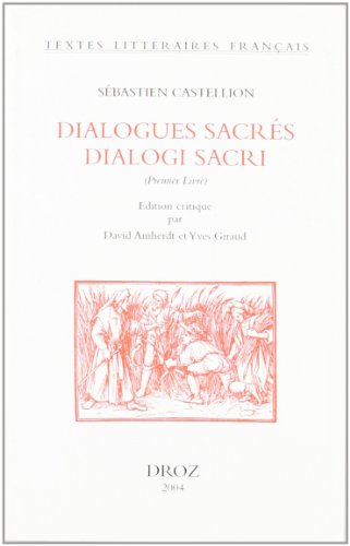 Beispielbild fr DIALOGUES SACRES DIALOGI SACRI zum Verkauf von Librairie La Canopee. Inc.