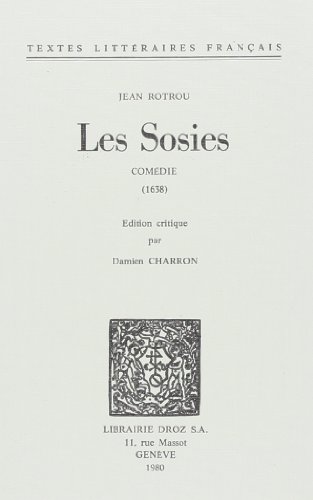 Beispielbild fr LES SOSIES : COMEDIE (1638) zum Verkauf von Gallix