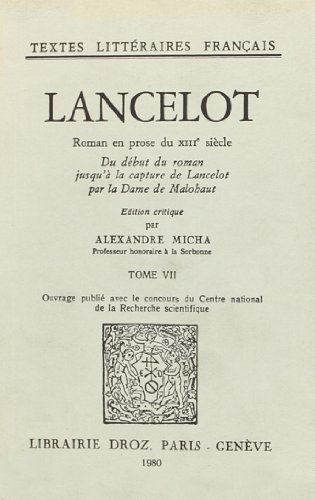 9782600025591: Lancelot : Roman en Prose du Xiiie Siecle
