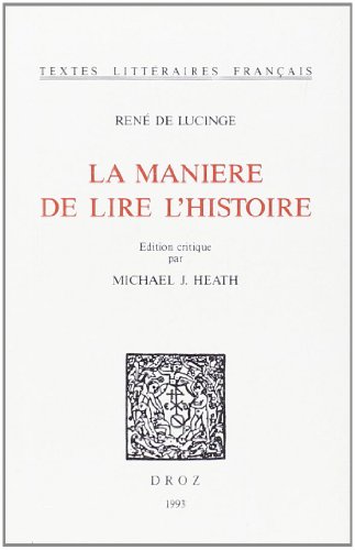 9782600026949: La Manire de Lire l'Histoire