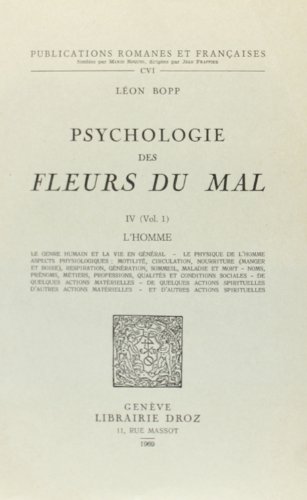 9782600028103: Psychologie des "Fleurs du Mal"