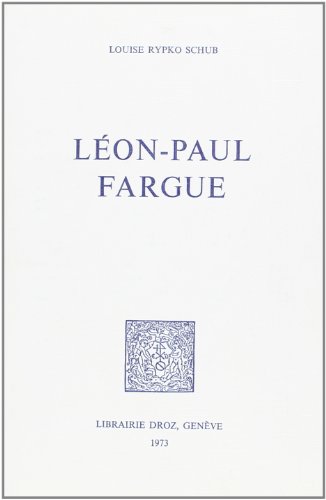 Stock image for LEON-PAUL FARGUE for sale by Gallix