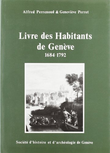 9782600050258: Livre des Habitants de Genve (1684-1792)