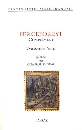 Beispielbild fr Perceforest. Complment. zum Verkauf von N. Fagin Books