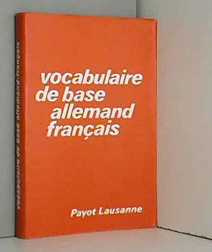 9782601011111: Vocabulaire de base allemand-franais