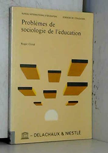 Stock image for Problmes de sociologie de l'ducation. for sale by medimops