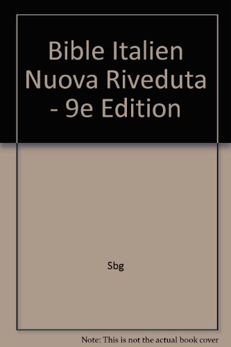 9782608312068: Bible italien Nuova Riveduta - 9e dition