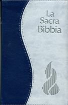 Beispielbild fr Italian Bible, La Sacra Bibbia, New Revised Version, Nuovo Riveduta, Blue & Grey Leather zum Verkauf von Books Unplugged