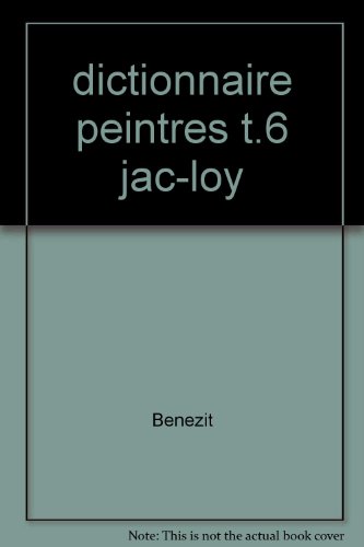 Beispielbild fr Dictionnaire critique et documentaire des peintres, sculpteurs, dessinateurs et graveurs de tous les temps et de tous les pays. zum Verkauf von medimops