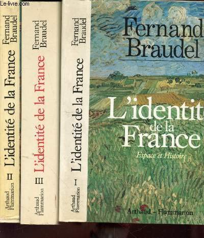 Coffret identite de la france 3vols (VIEUX FONDS FICTION FRANCAISE) (9782700305975) by Braudel Fernand