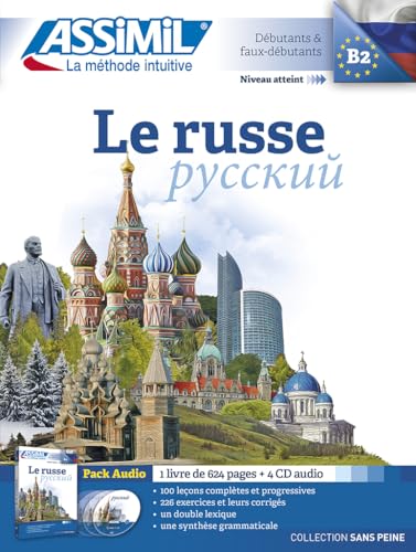 Beispielbild fr Le Russe sans Peine [ Russian for French Speakers ] Book + 4 Audio CD's (Russian Edition) zum Verkauf von GoldenDragon