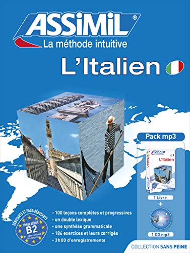 Beispielbild fr Assimil L'Italien Pack (book plus 4 CD plus 1 CD MP3) (Italian Edition) zum Verkauf von GoldBooks