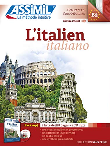 Imagen de archivo de L'Italien Book 1 CD mp3 Sans Piene a la venta por PBShop.store US