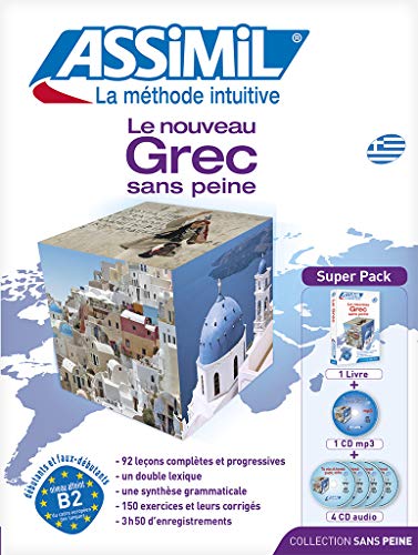 Assimil Le Nouveau Grec Sans Peine (Book plus 4 CD plus 1 CD MP3)) (Greek Edition) - Assimil Language Courses