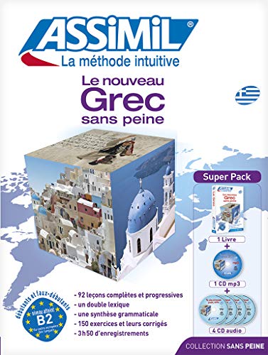 Stock image for Assimil Le Nouveau Grec Sans Peine (Book plus 4 CD plus 1 CD MP3)) (Greek Edition) for sale by HPB-Red