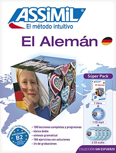 Beispielbild fr Assimil Superpack Aleman learn German for Spanish speakers (Book+4CD+1CDMP3) (German Edition) (Spanish Edition) zum Verkauf von GoldBooks